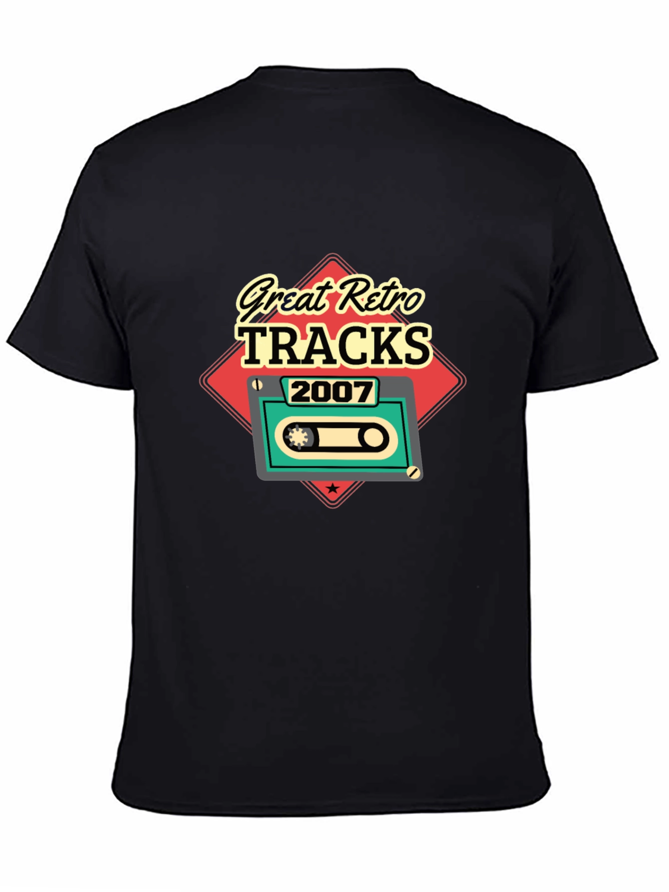 Great Retro Tracks 2007 Cassette Graphic T-Shirt
