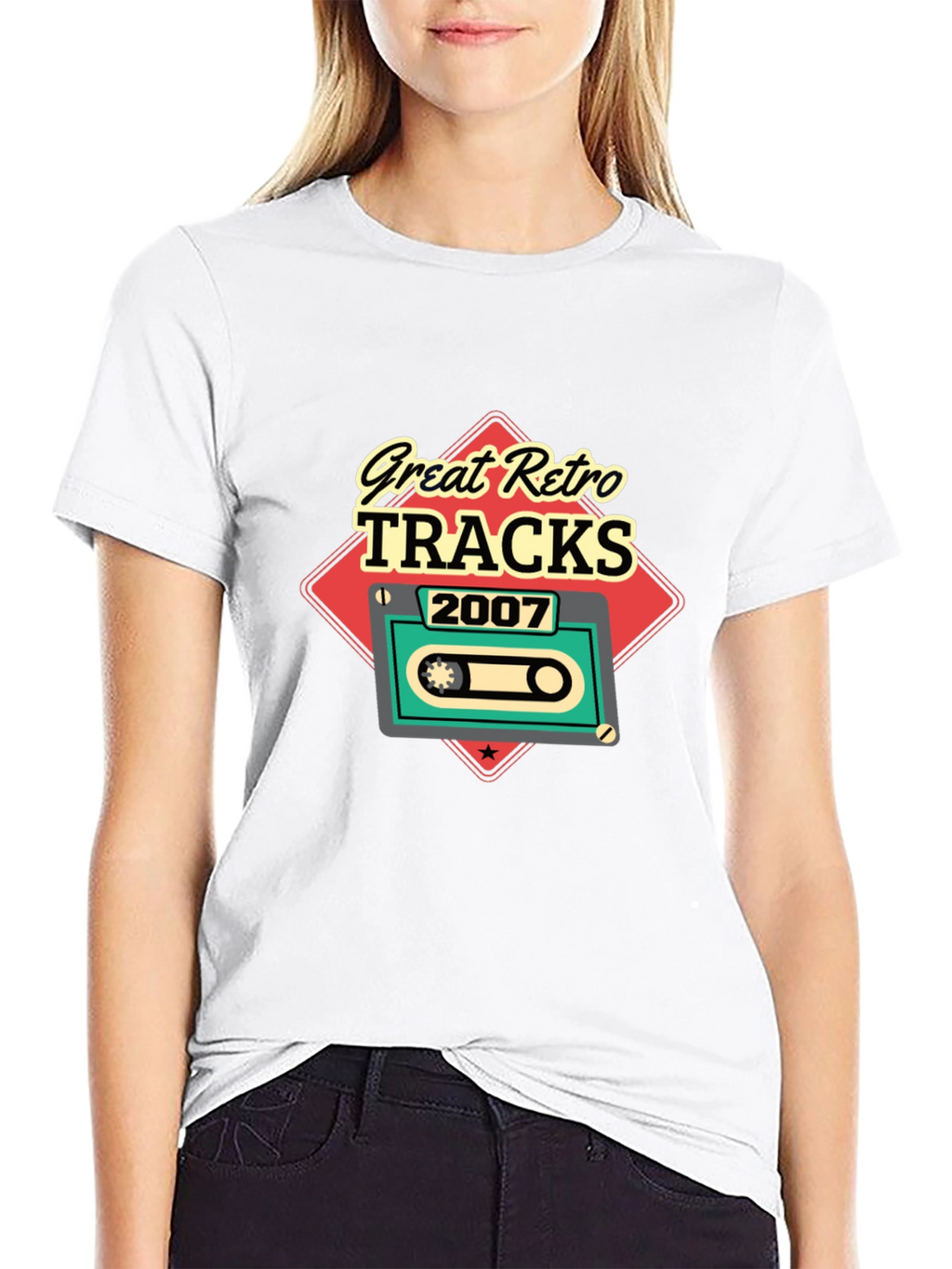 Great Retro Tracks 2007 Cassette Graphic T-Shirt