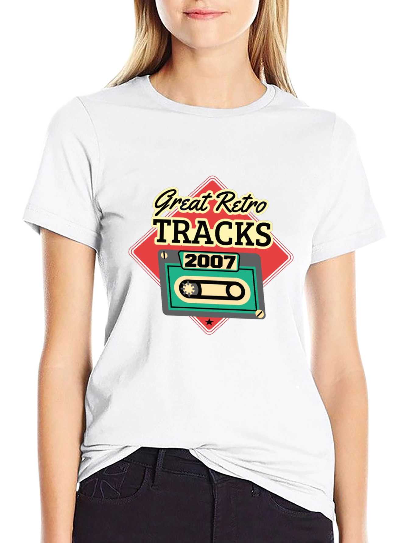 Great Retro Tracks 2007 Cassette Graphic T-Shirt