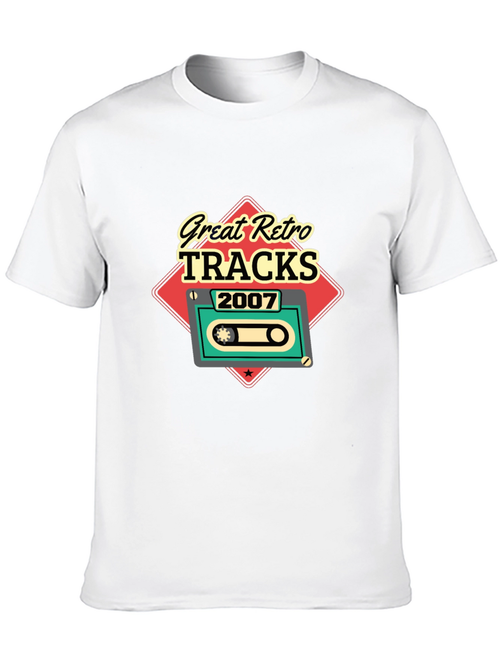 Great Retro Tracks 2007 Cassette Graphic T-Shirt