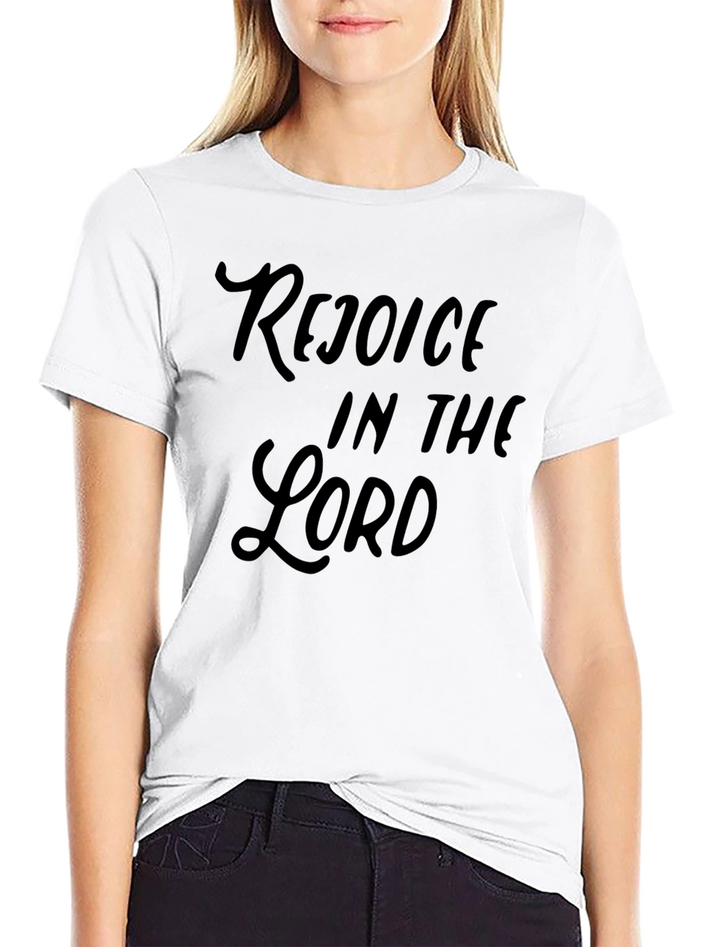 Rejoice in the Lord Graphic Tee - Black