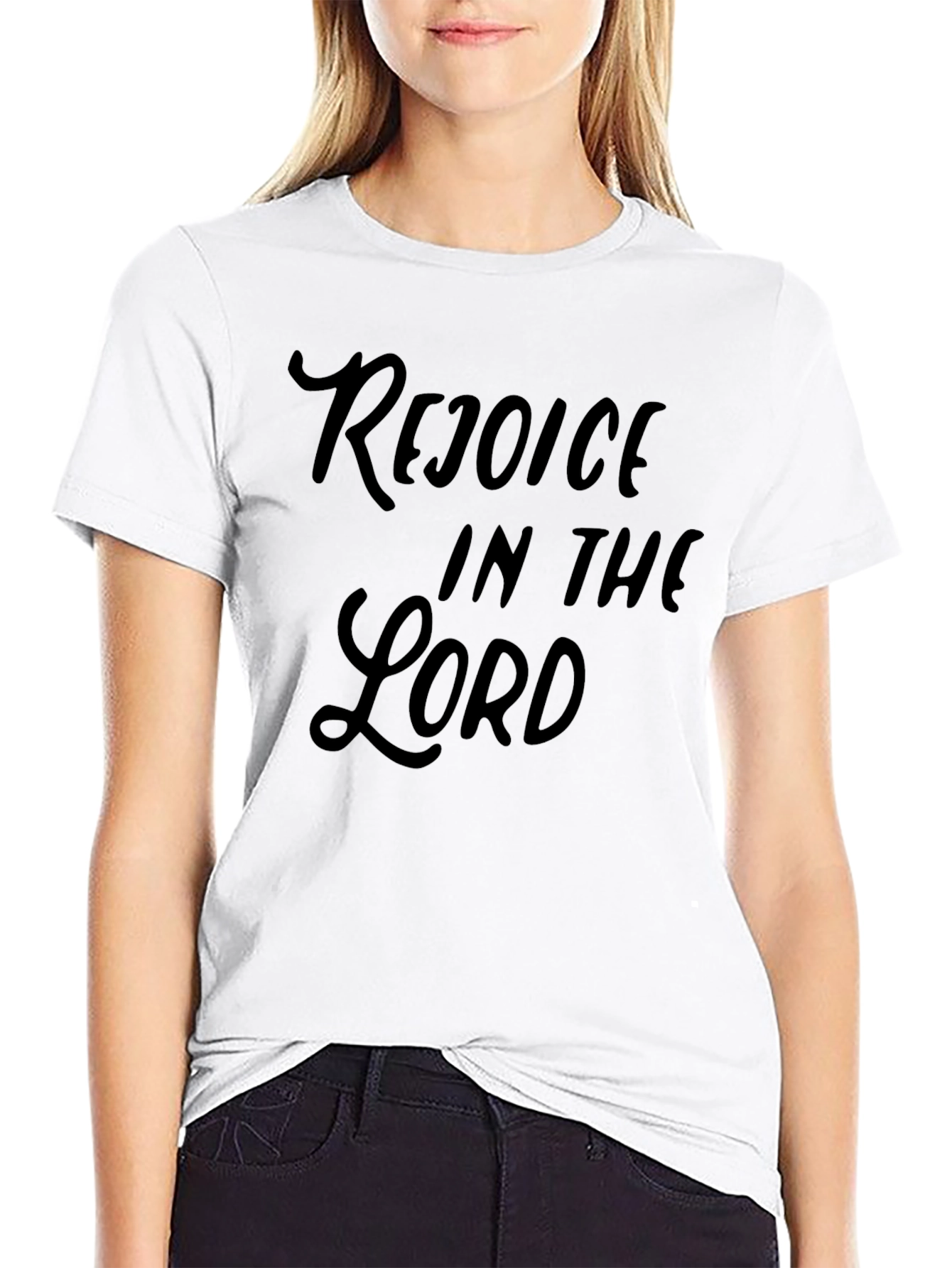Rejoice in the Lord Graphic Tee - Black
