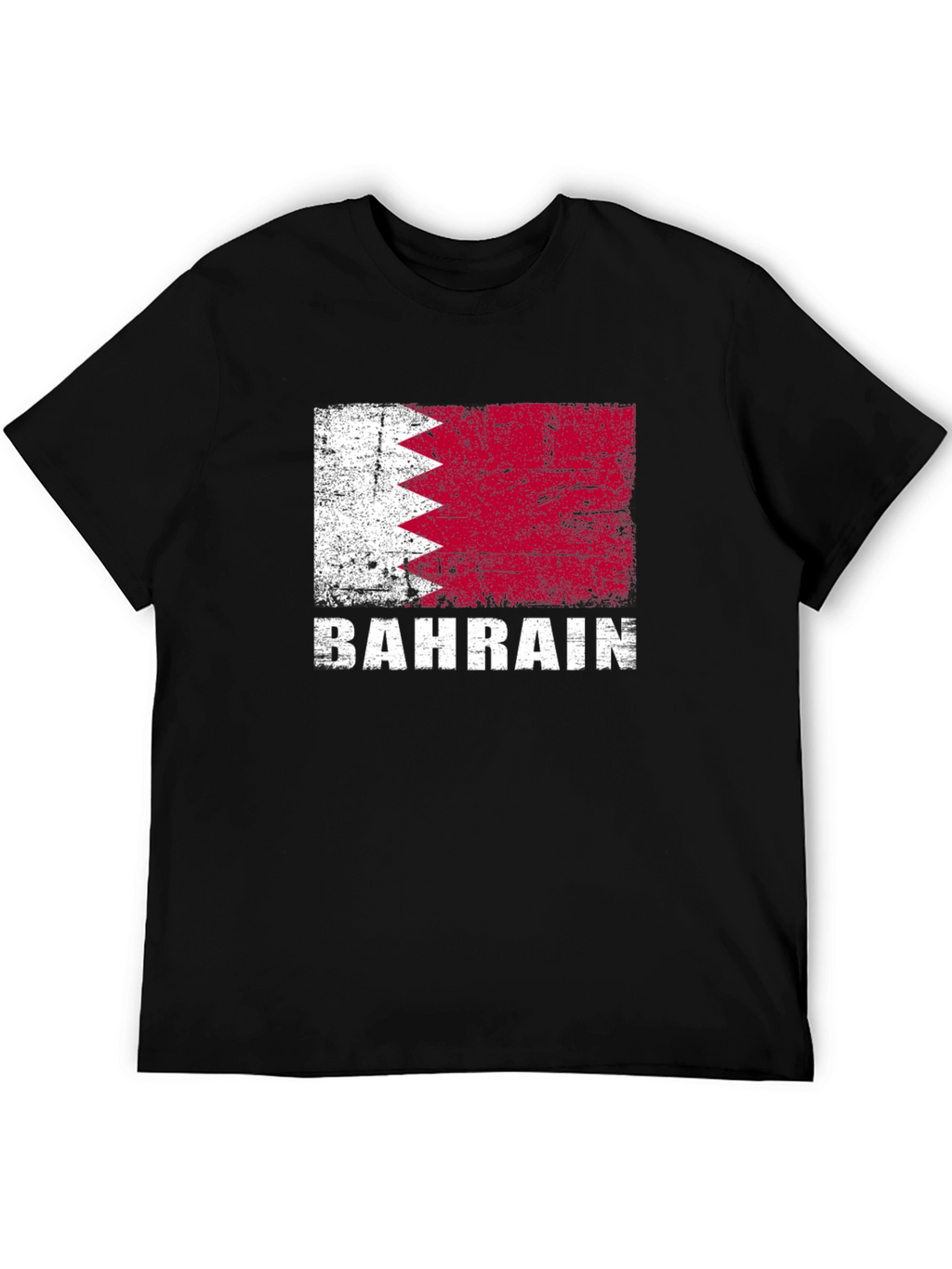 Bahrain Flag T-Shirt - Distressed Graphic Tee