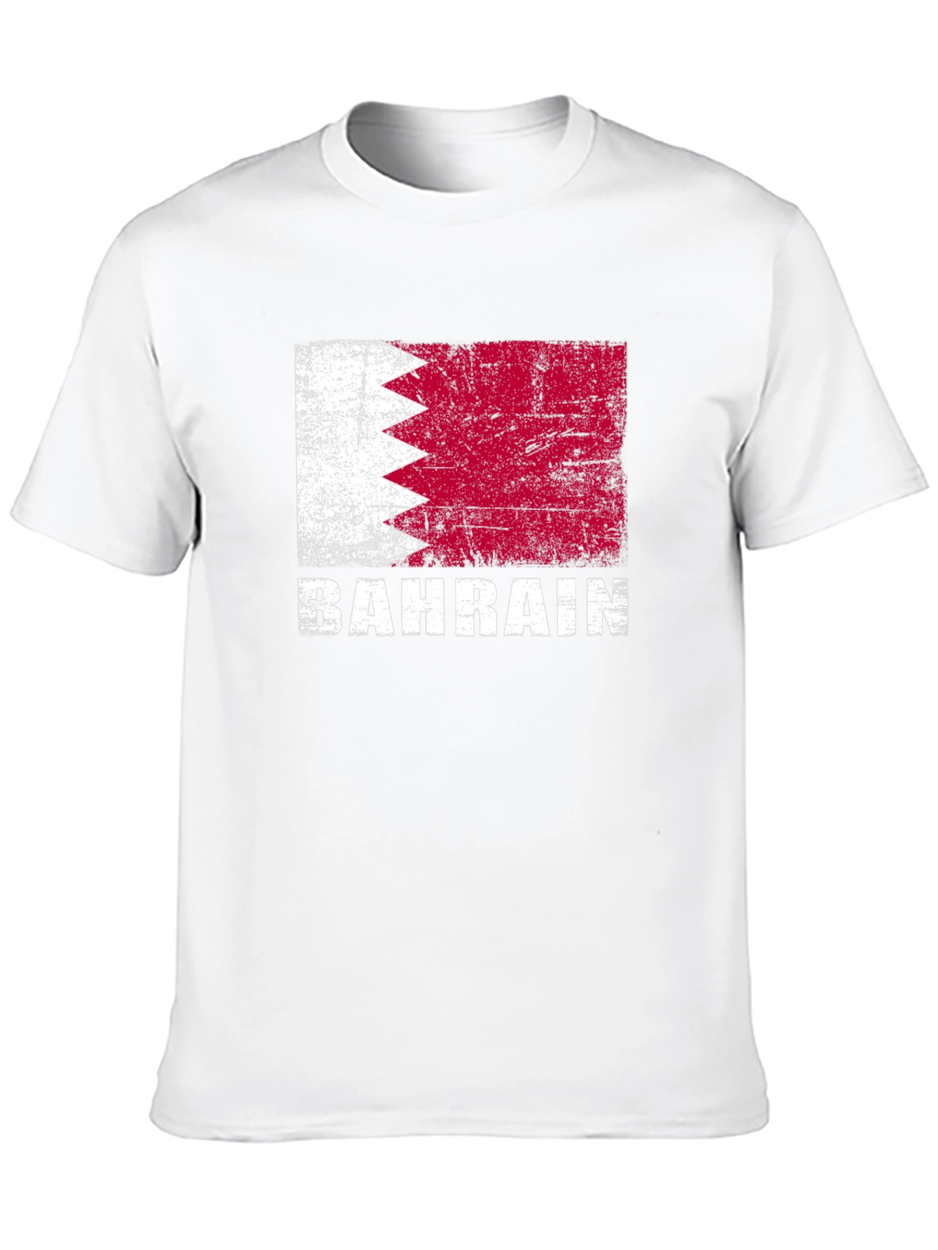 Bahrain Flag T-Shirt - Distressed Graphic Tee