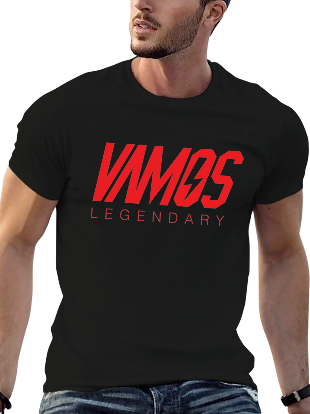 Vamos Legendary Graphic Tee - Black T-Shirt