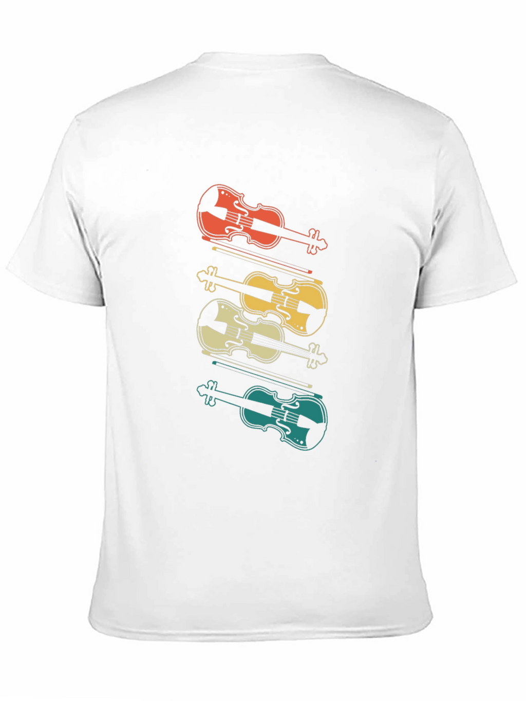 Retro Violin T-Shirt - Musical Style