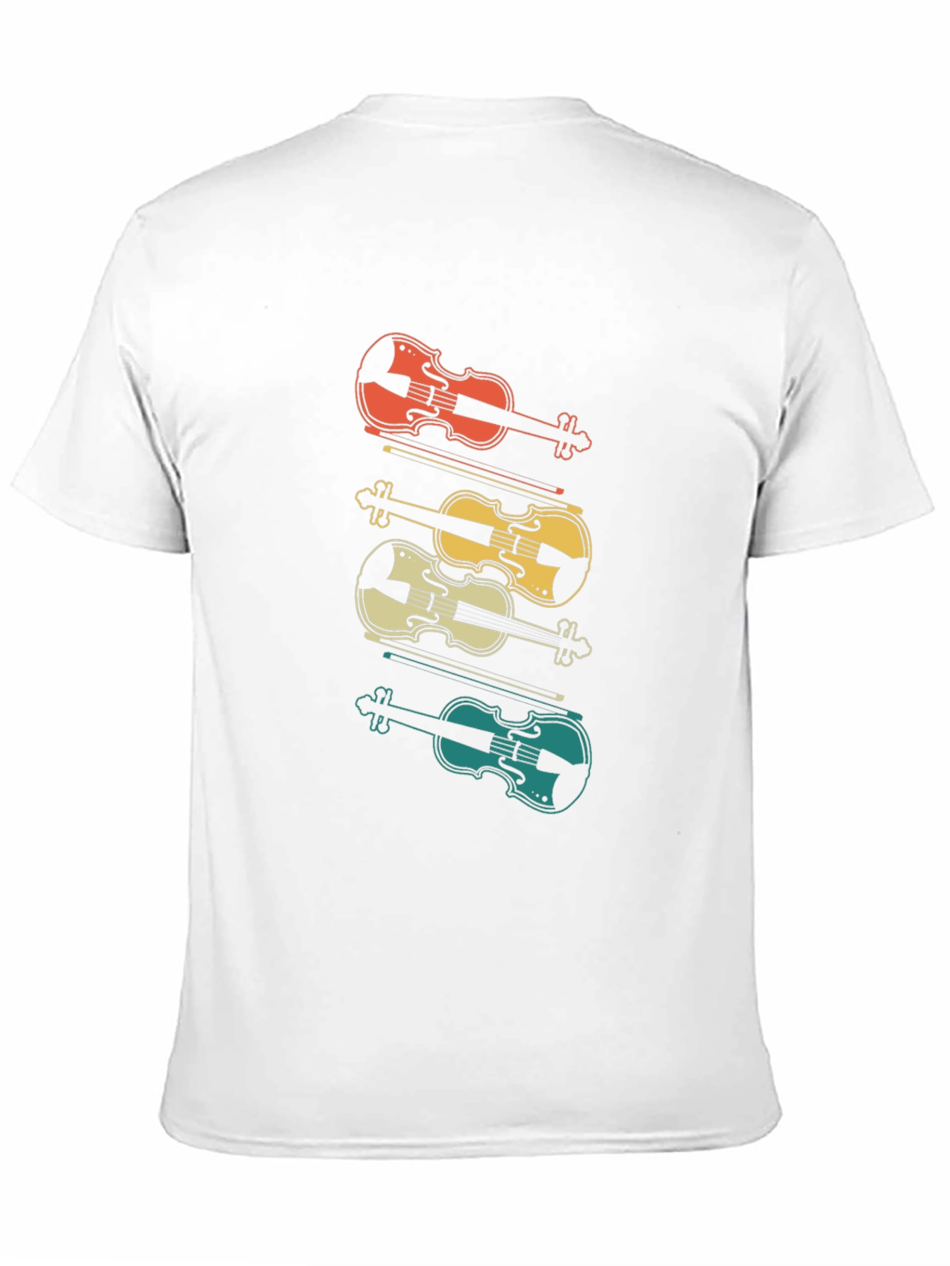 Retro Violin T-Shirt - Musical Style