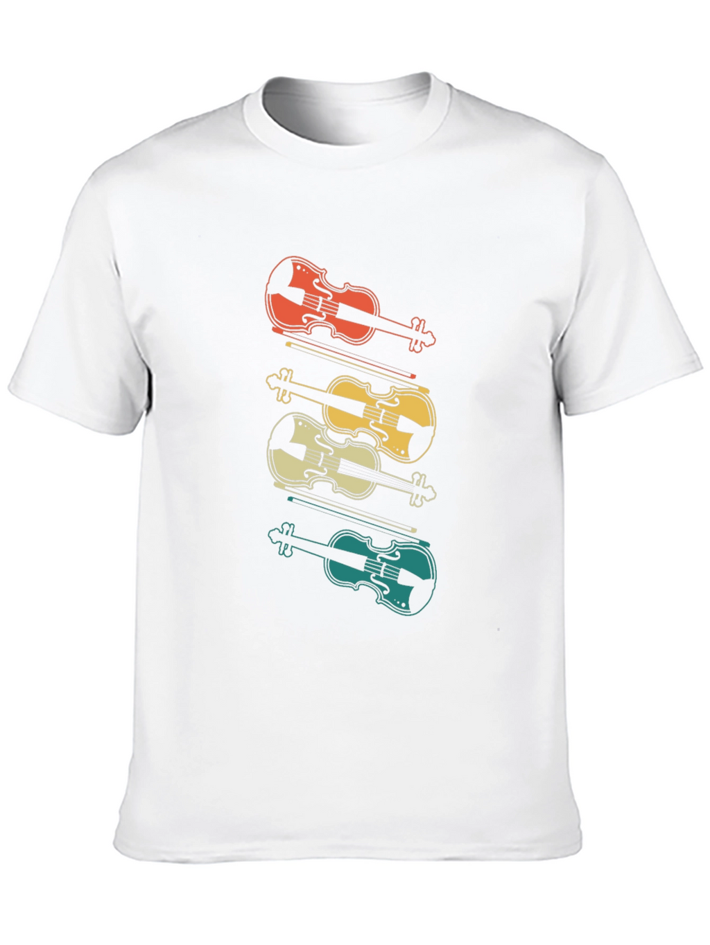 Retro Violin T-Shirt - Musical Style