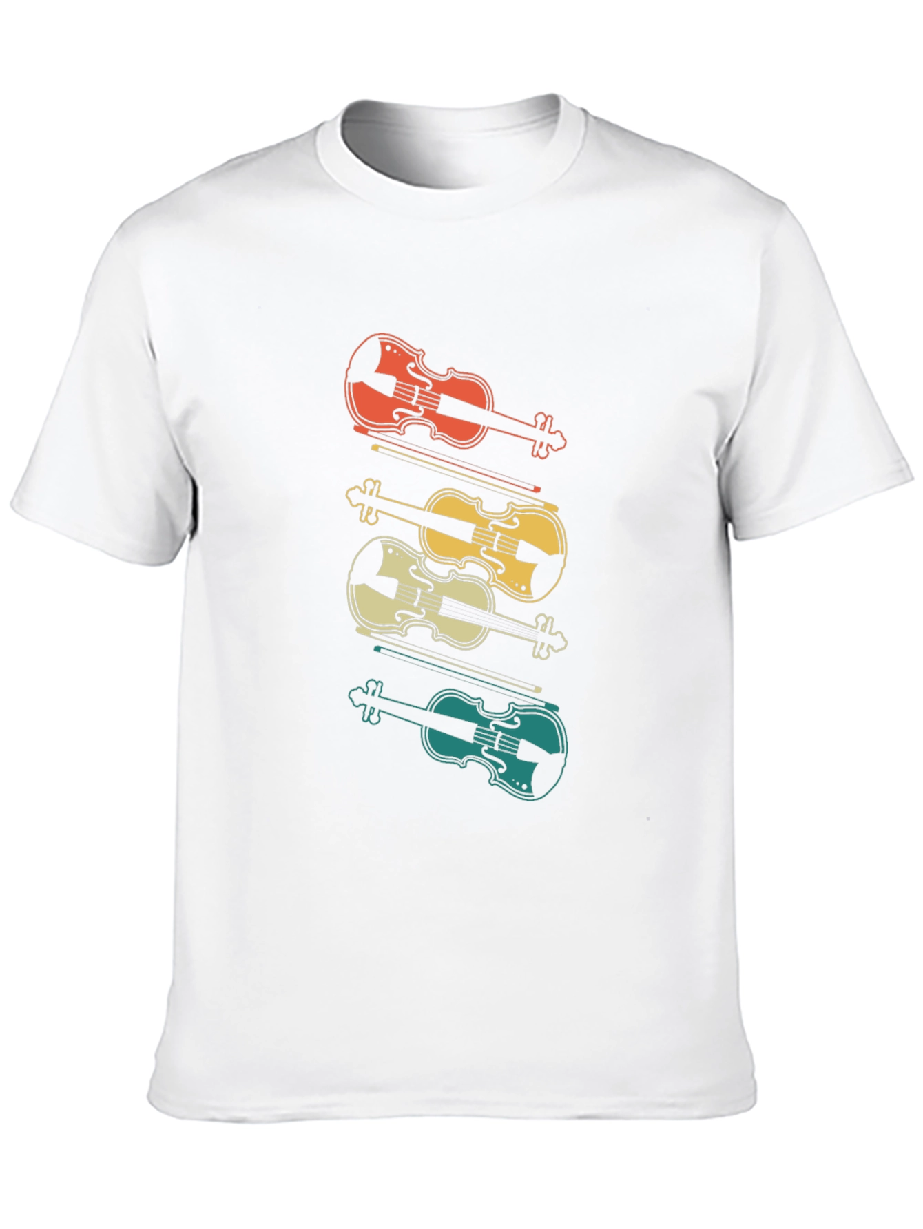 Retro Violin T-Shirt - Musical Style