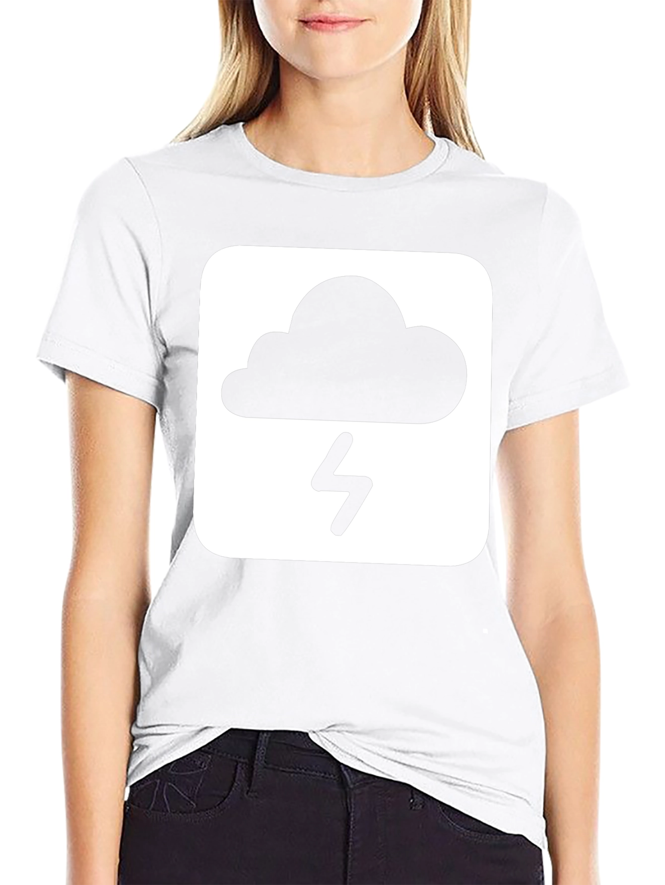 Storm Cloud Graphic T-Shirt - Black Cotton Tee