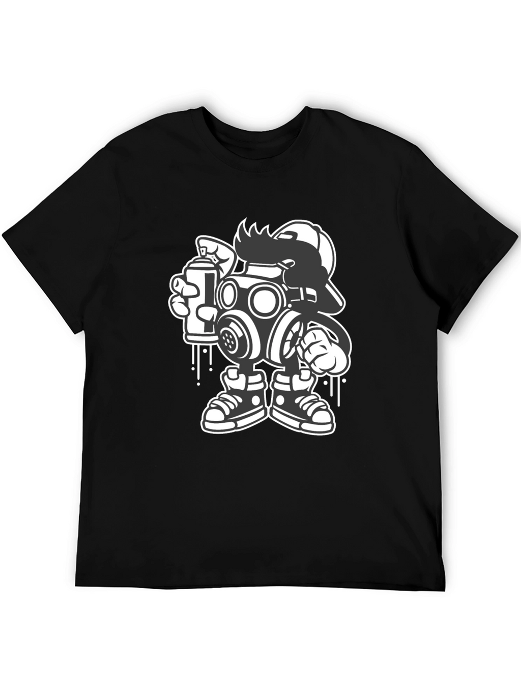 Gas Mask Graffiti Art T-Shirt - Urban Streetwear
