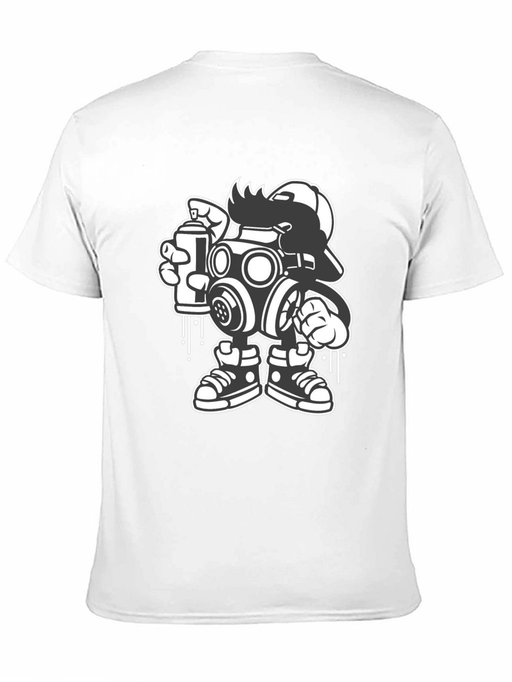 Gas Mask Graffiti Art T-Shirt - Urban Streetwear
