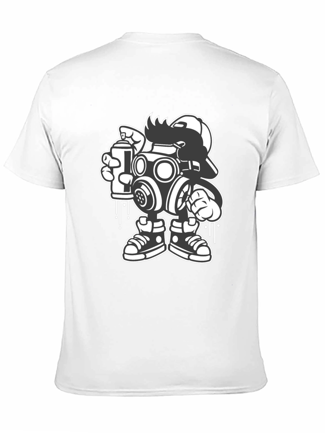 Gas Mask Graffiti Art T-Shirt - Urban Streetwear