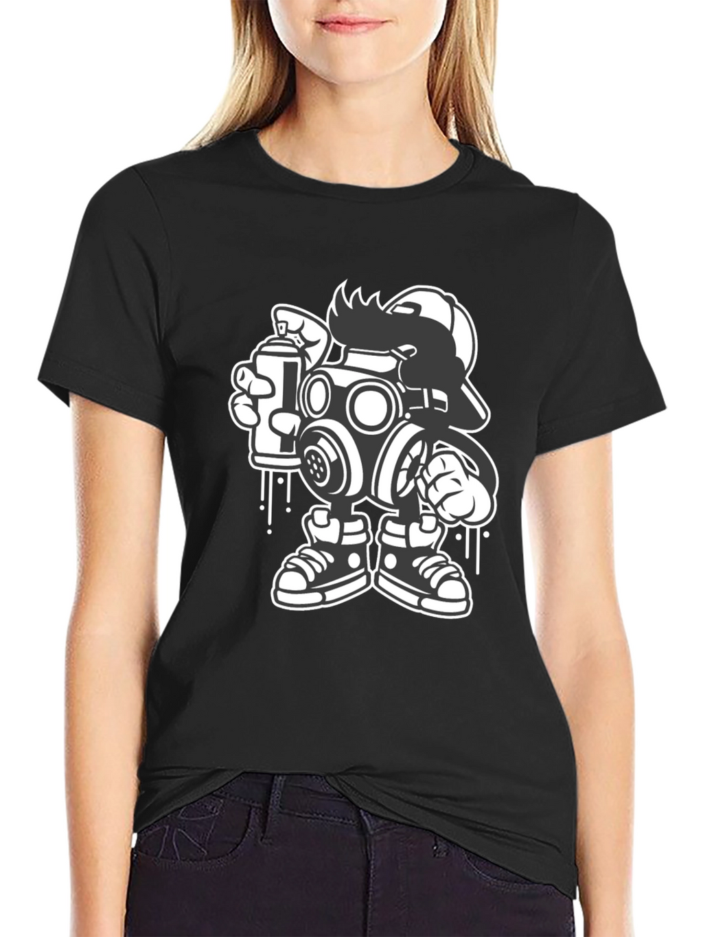 Gas Mask Graffiti Art T-Shirt - Urban Streetwear
