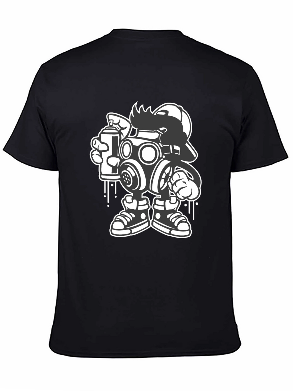 Gas Mask Graffiti Art T-Shirt - Urban Streetwear