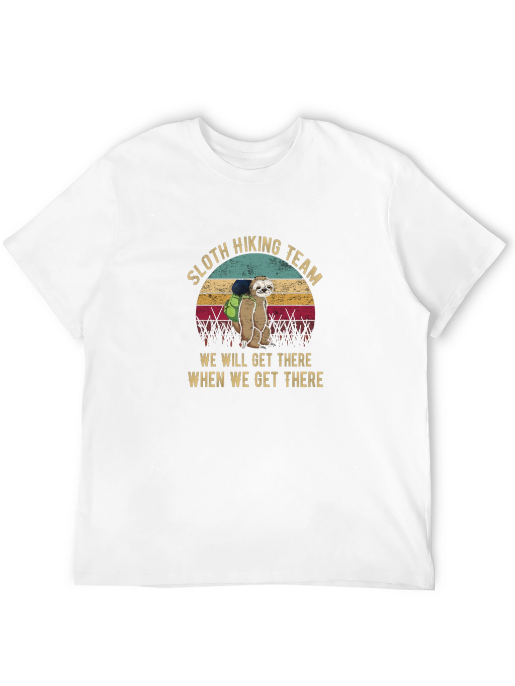 Sloth Hiking Team T-Shirt - Funny Hiking Tee