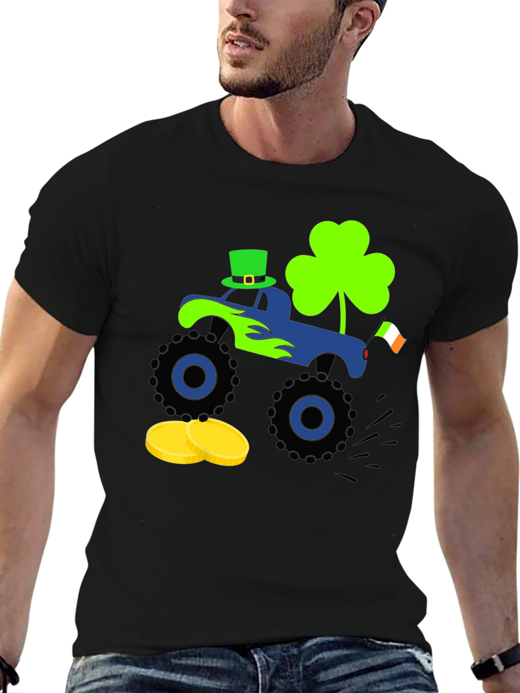 St. Patricks Day Monster Truck T-Shirt
