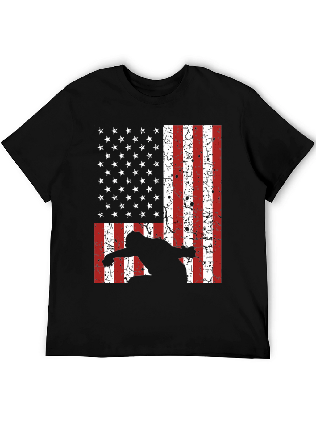 American Flag Snowboarder T-Shirt