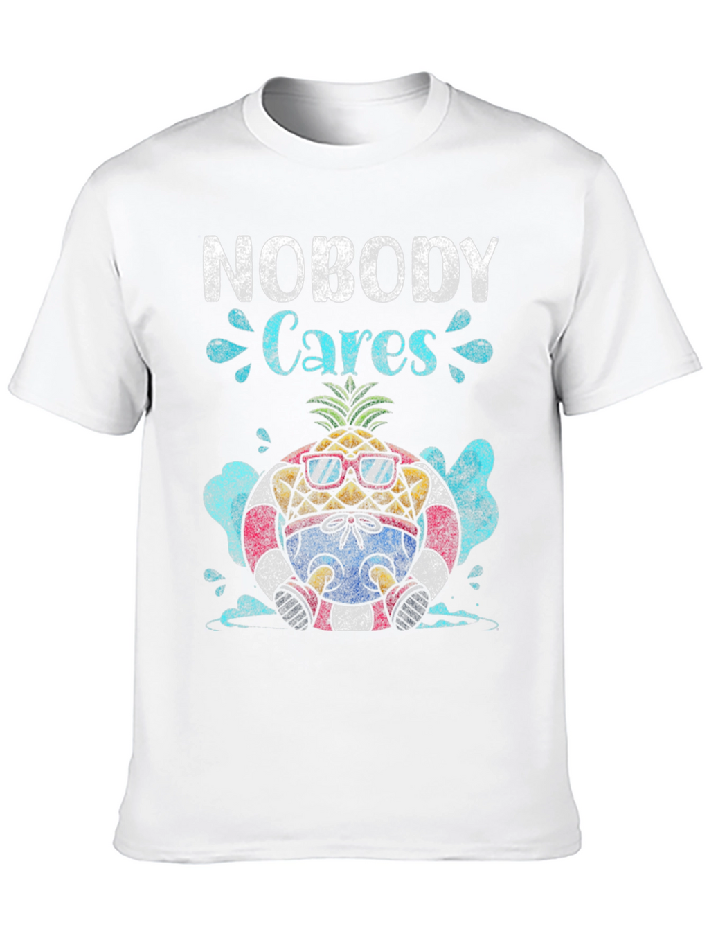 Nobody Cares Pineapple Graphic T-Shirt