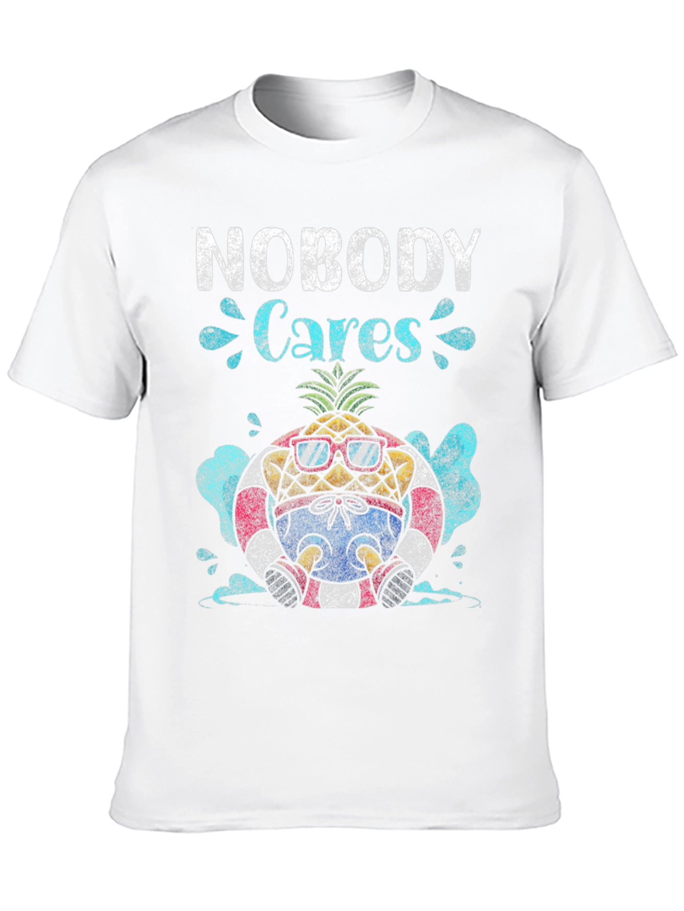 Nobody Cares Pineapple Graphic T-Shirt