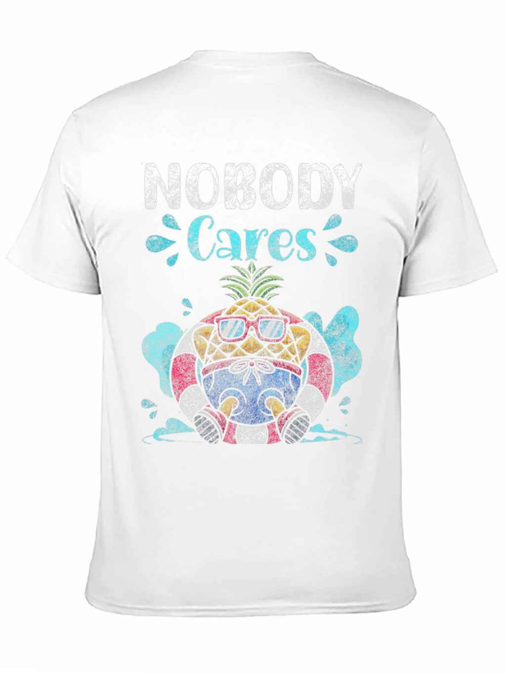 Nobody Cares Pineapple Graphic T-Shirt