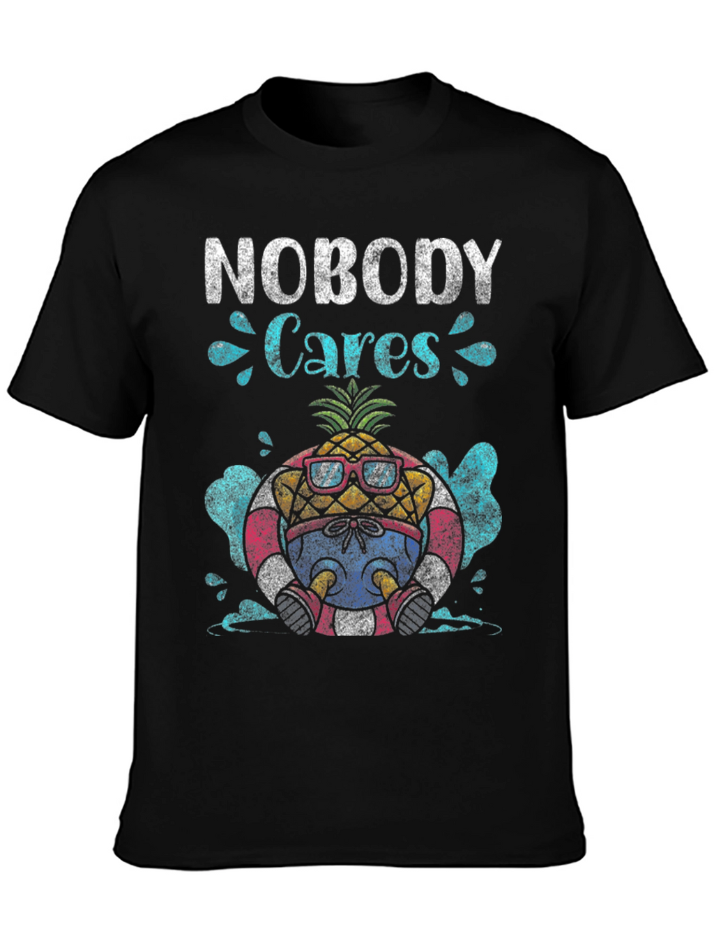 Nobody Cares Pineapple Graphic T-Shirt