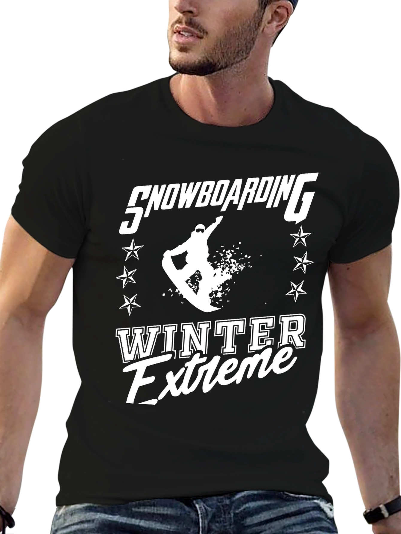 Snowboarding Winter Extreme Graphic T-Shirt