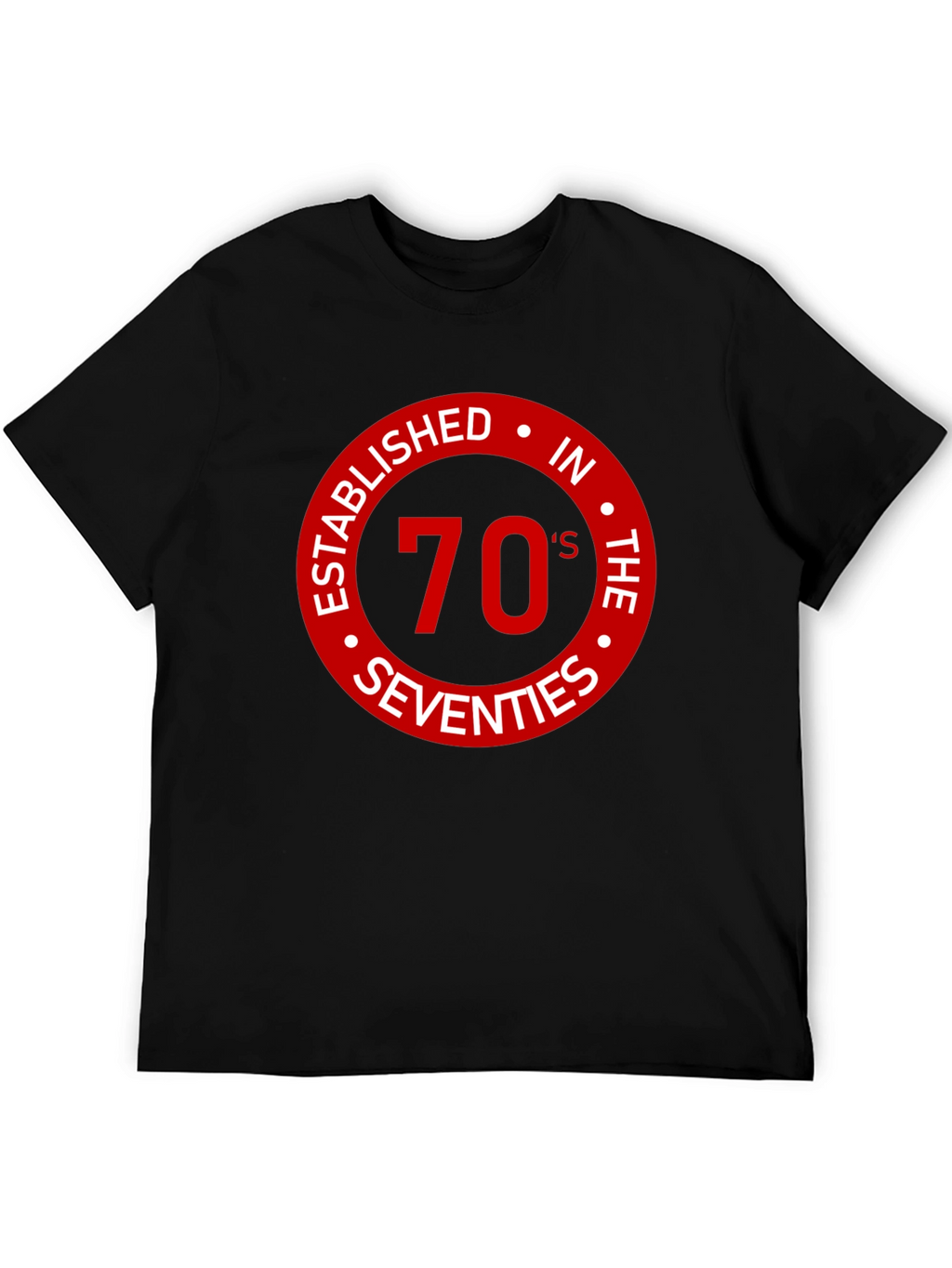 70s Established Black T-Shirt