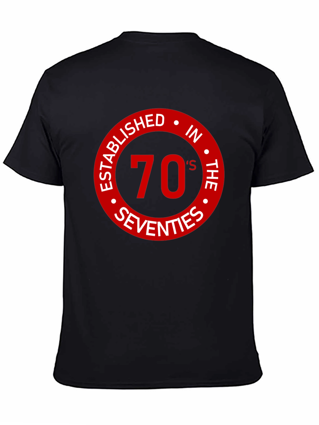 70s Established Black T-Shirt