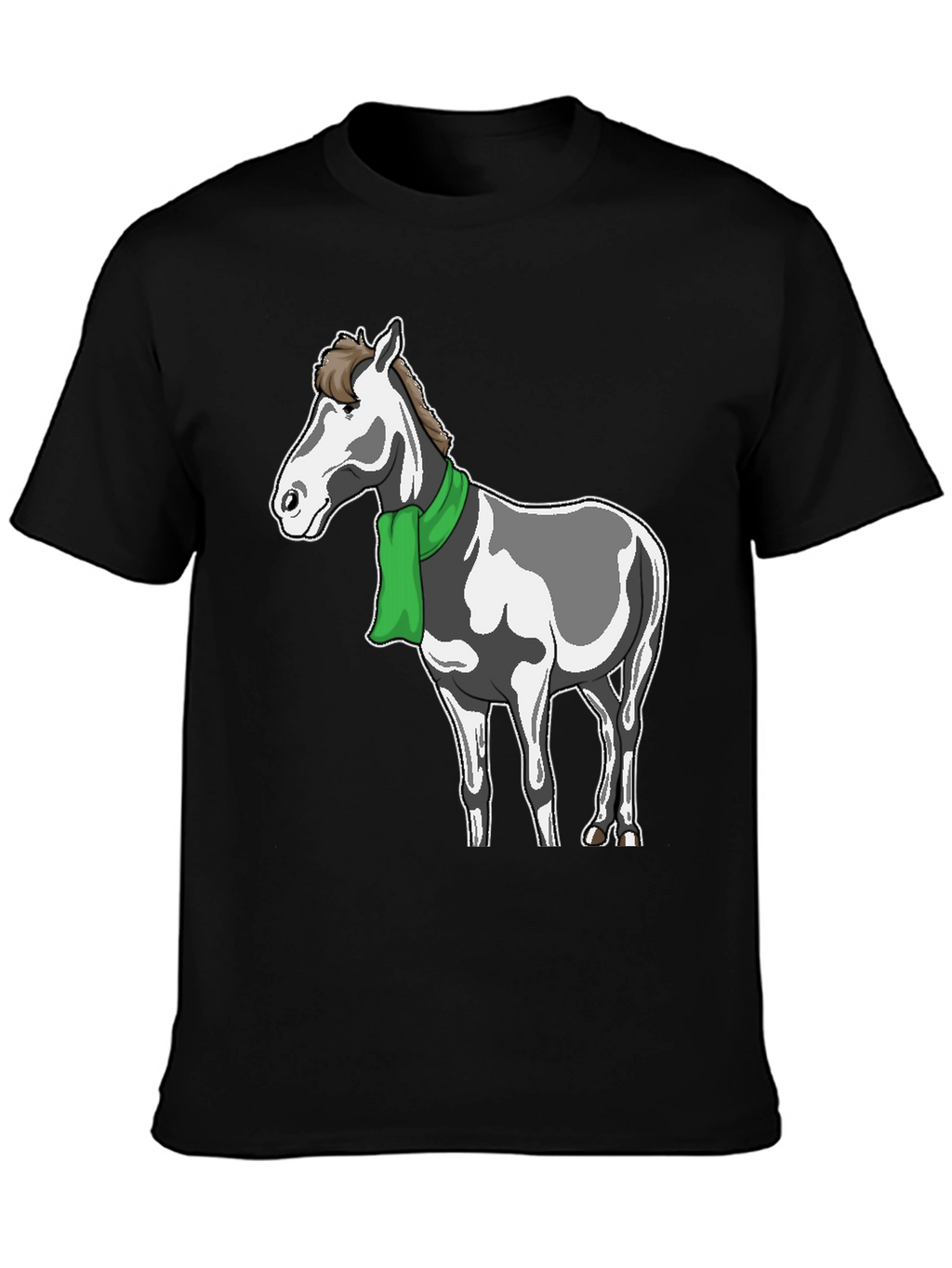 Horse with Scarf Graphic Tee
