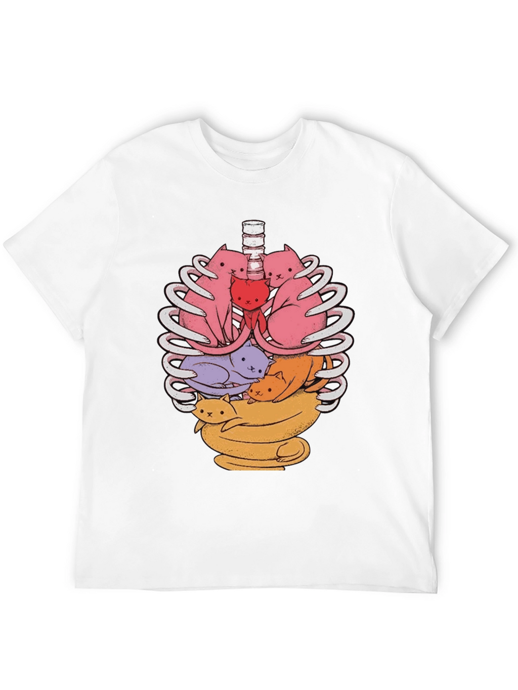 Anatomical Cat Ribcage T-Shirt