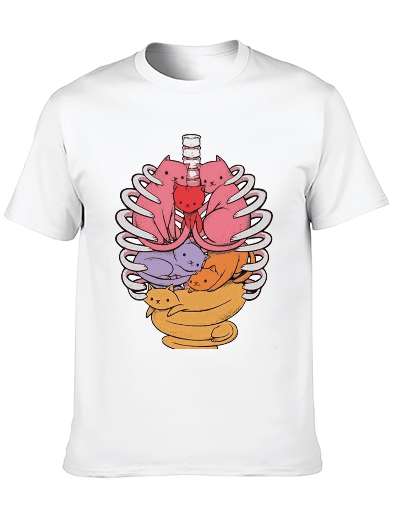 Anatomical Cat Ribcage T-Shirt
