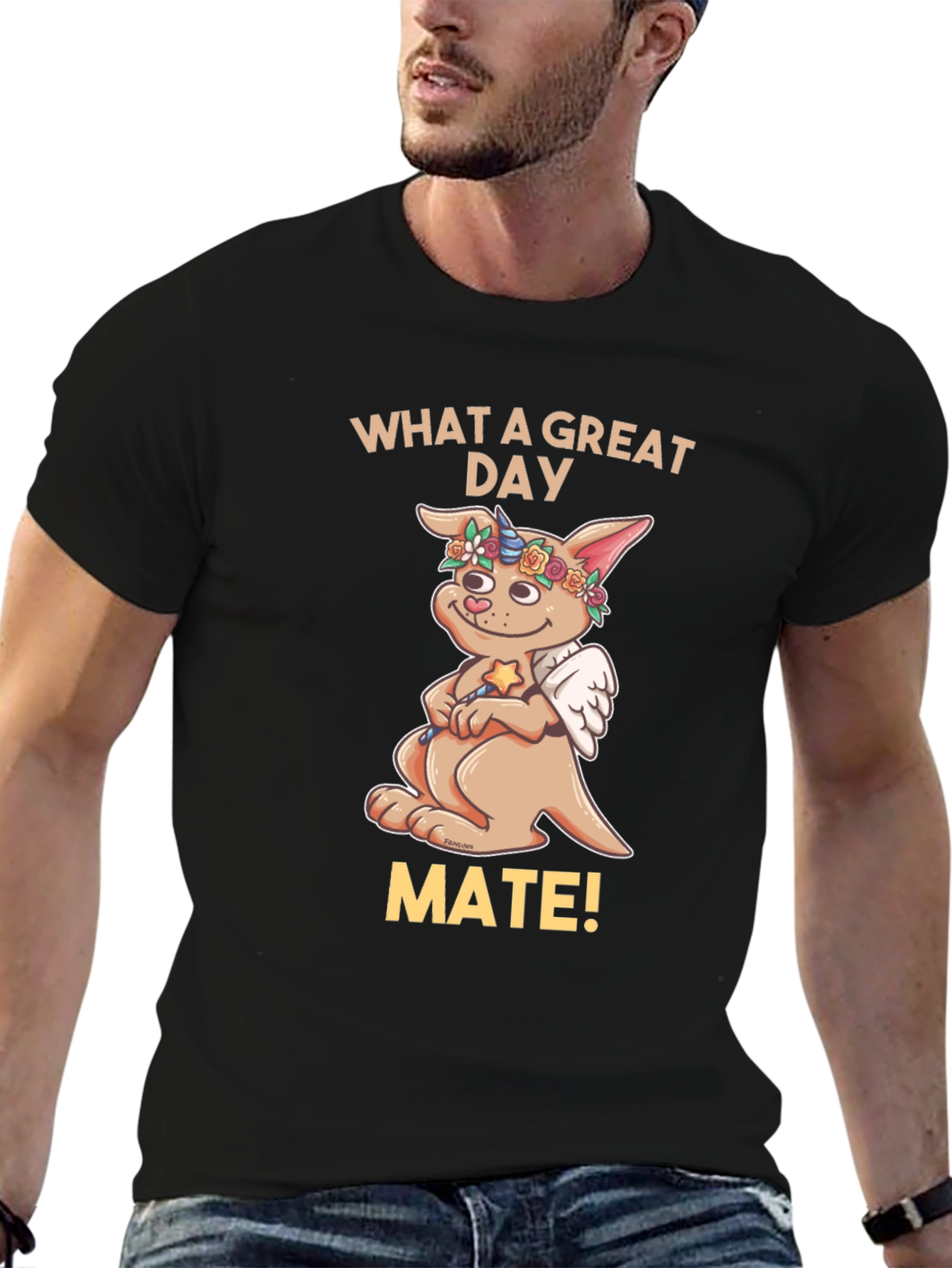 Cute Kangaroo Unicorn Wings T-Shirt