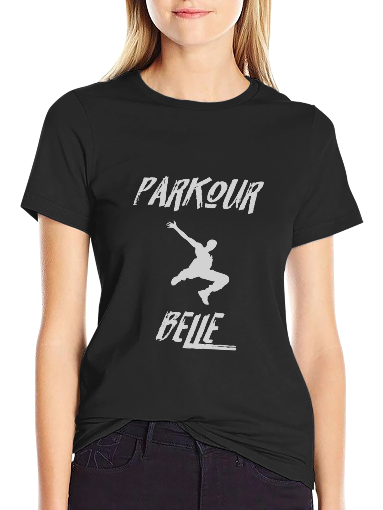 Parkour Belle Black T-Shirt for Urban Athletes