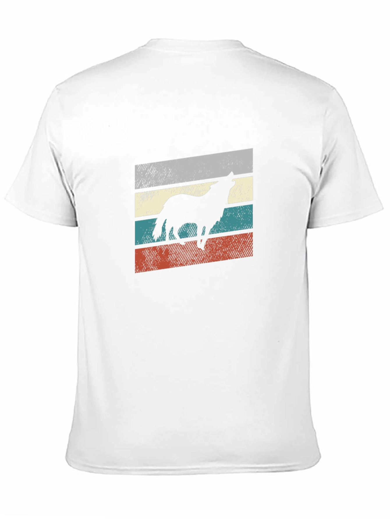 Retro Wolf Silhouette Graphic Tee