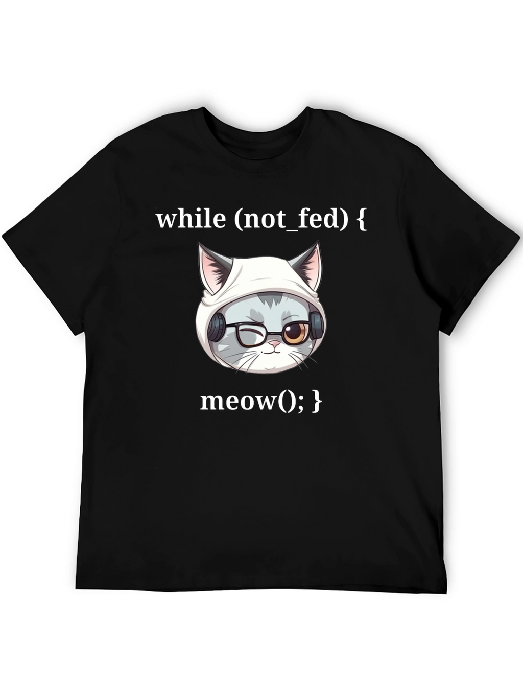 Programmer Cat T-Shirt - While Loop Meow