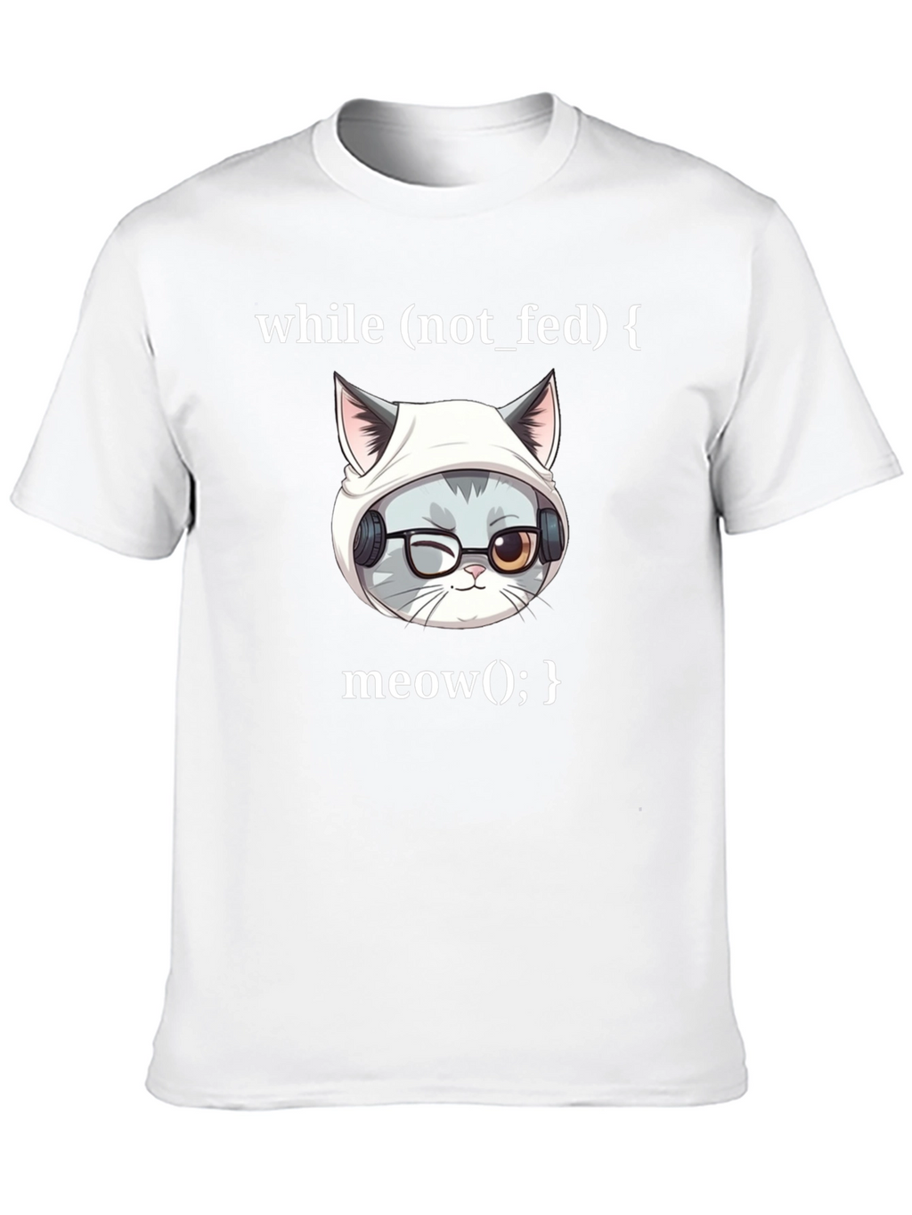 Programmer Cat T-Shirt - While Loop Meow