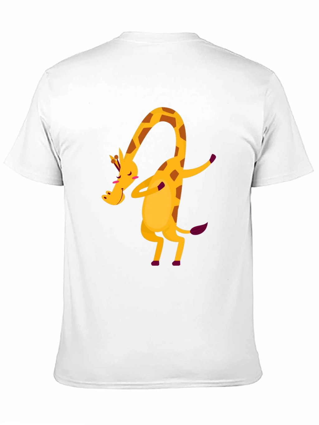 Dabbing Giraffe Graphic Tee - Fun Black T-Shirt