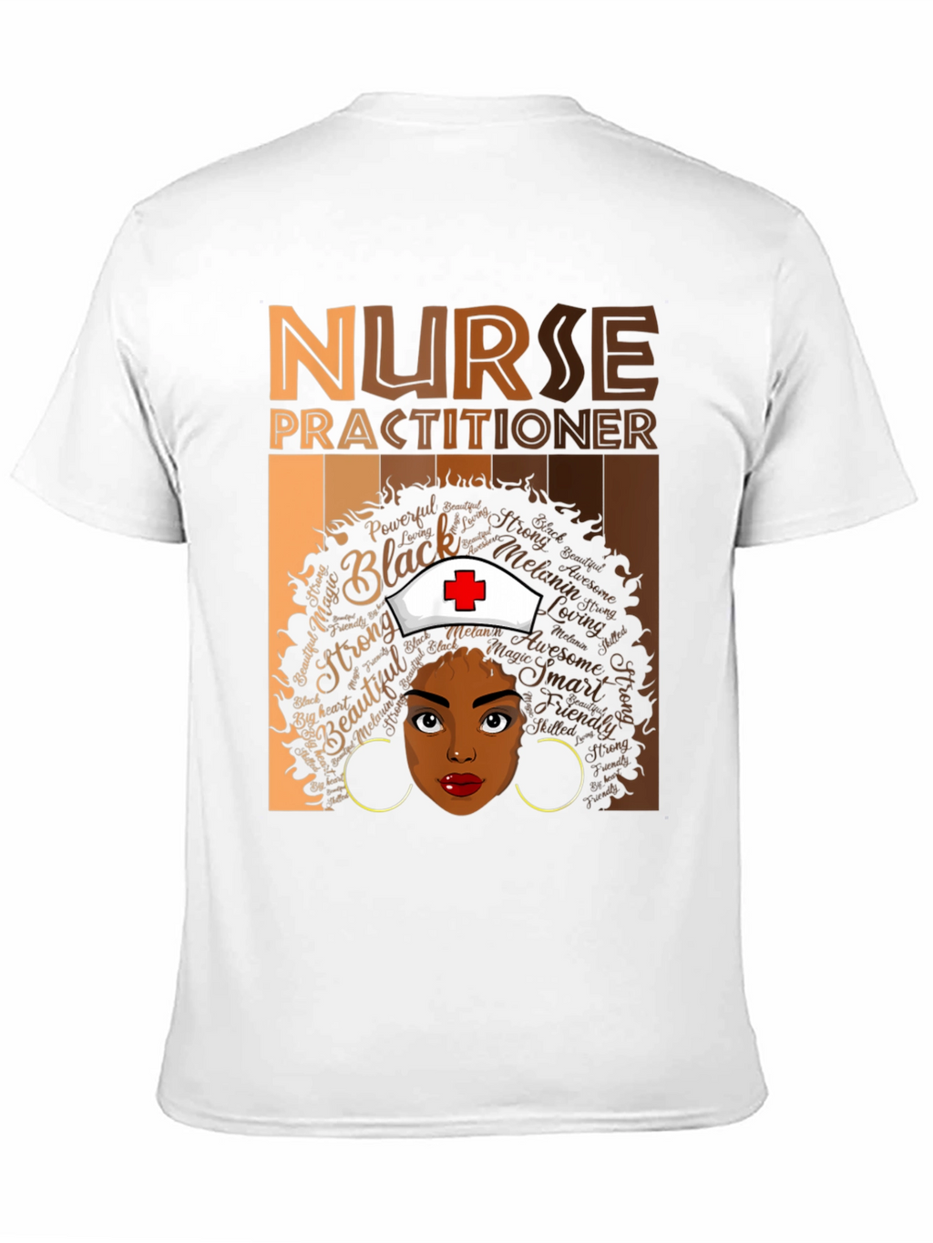Nurse Practitioner T-Shirt - Black Woman Design