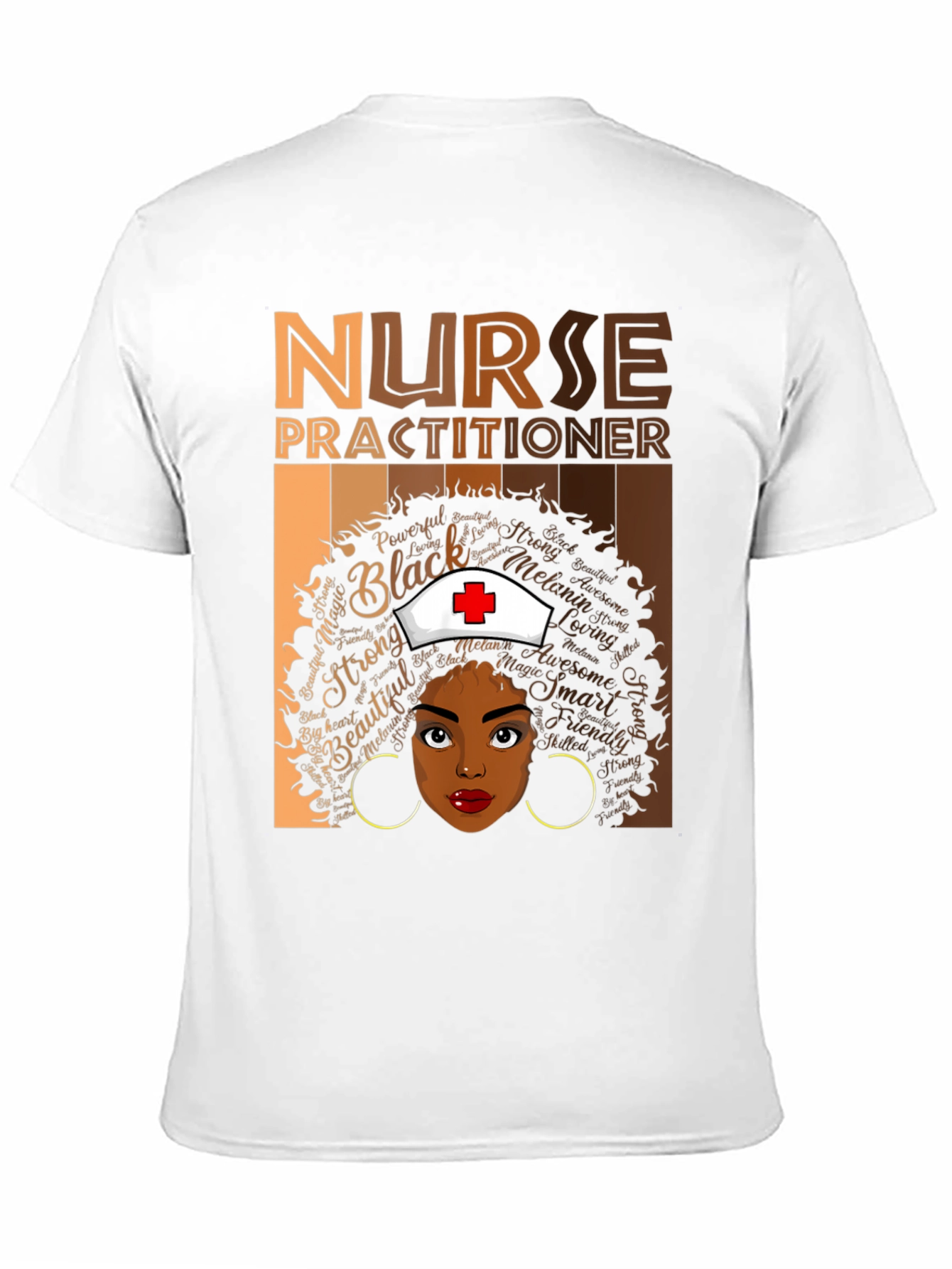 Nurse Practitioner T-Shirt - Black Woman Design