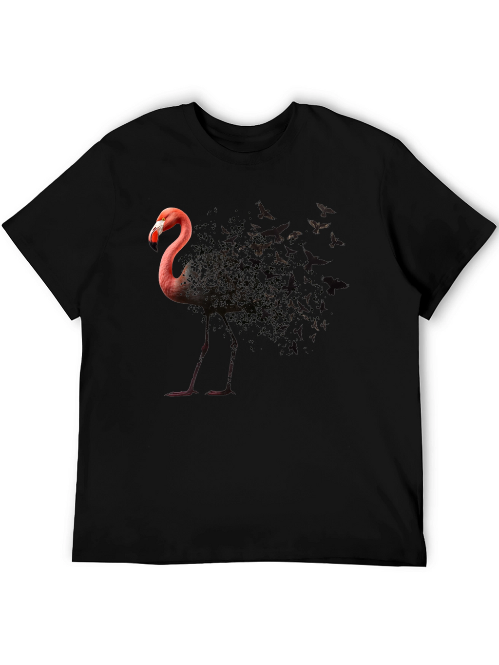 Flamingo Butterfly T-Shirt - Unique Graphic Tee