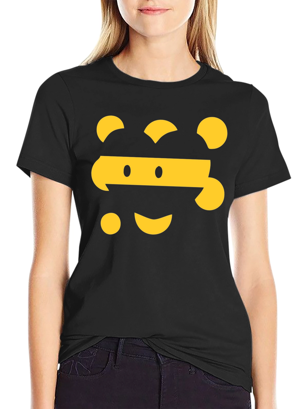Funky Graphic Tee - Yellow Bear Design