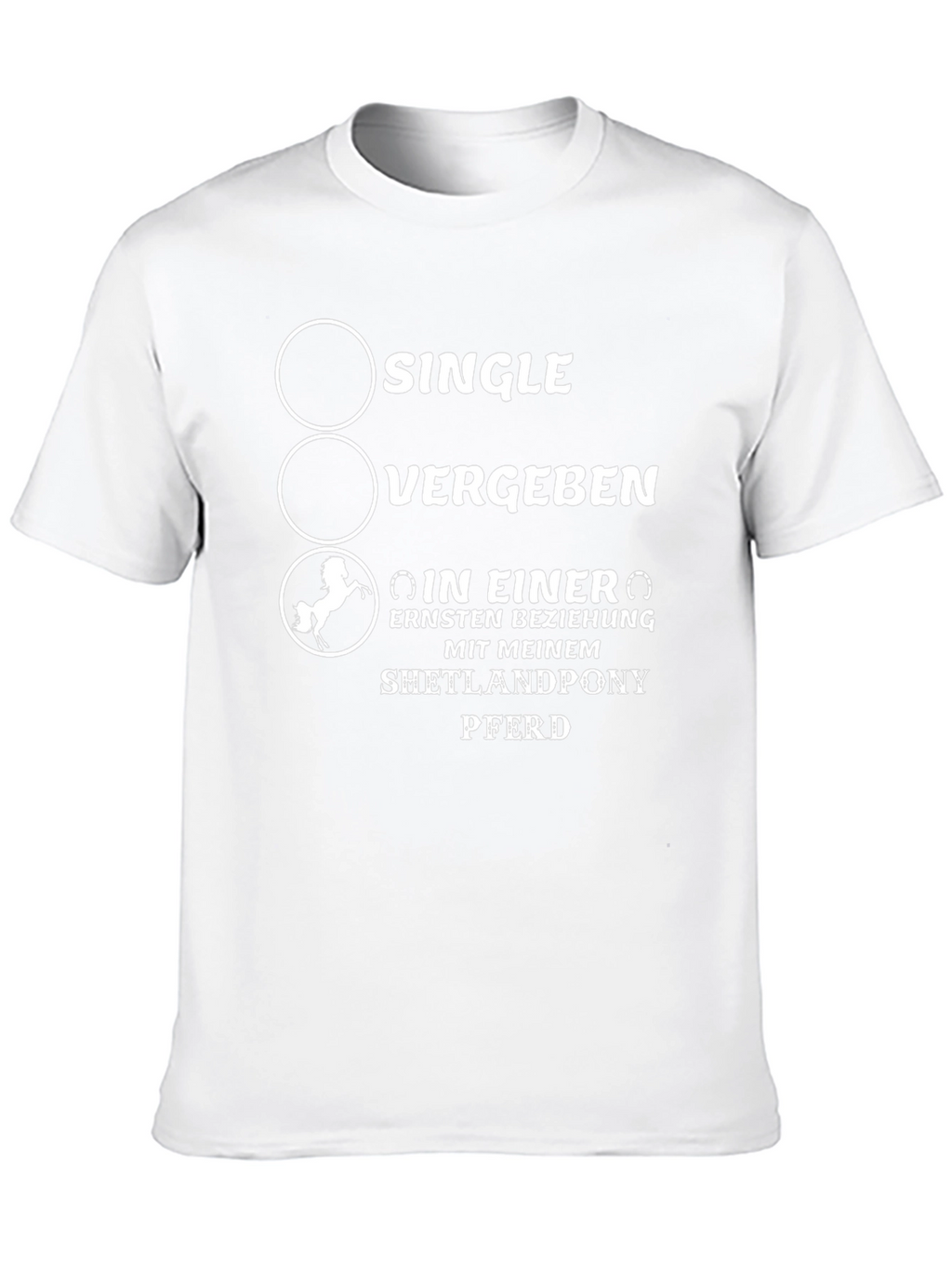Single Shetlandpony Pferd T-Shirt