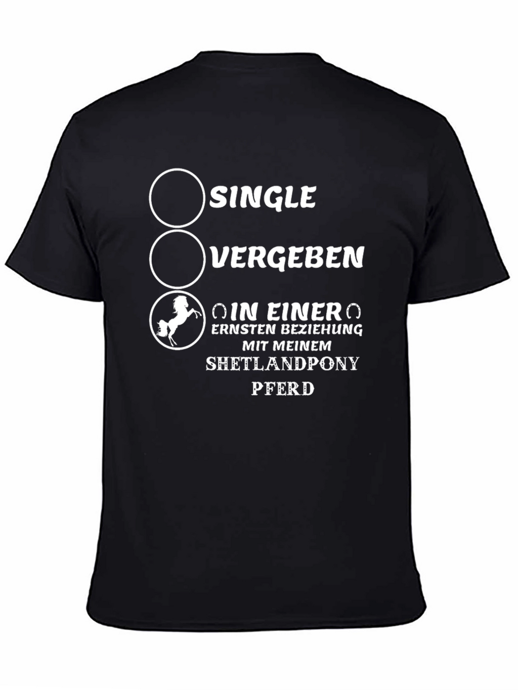 Single Shetlandpony Pferd T-Shirt
