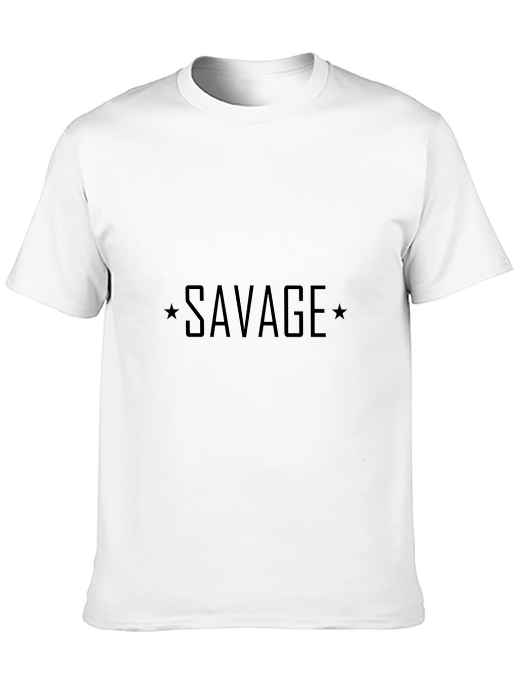Savage Graphic Print Crew Neck Tee