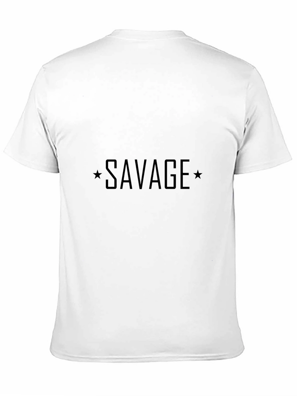 Savage Graphic Print Crew Neck Tee