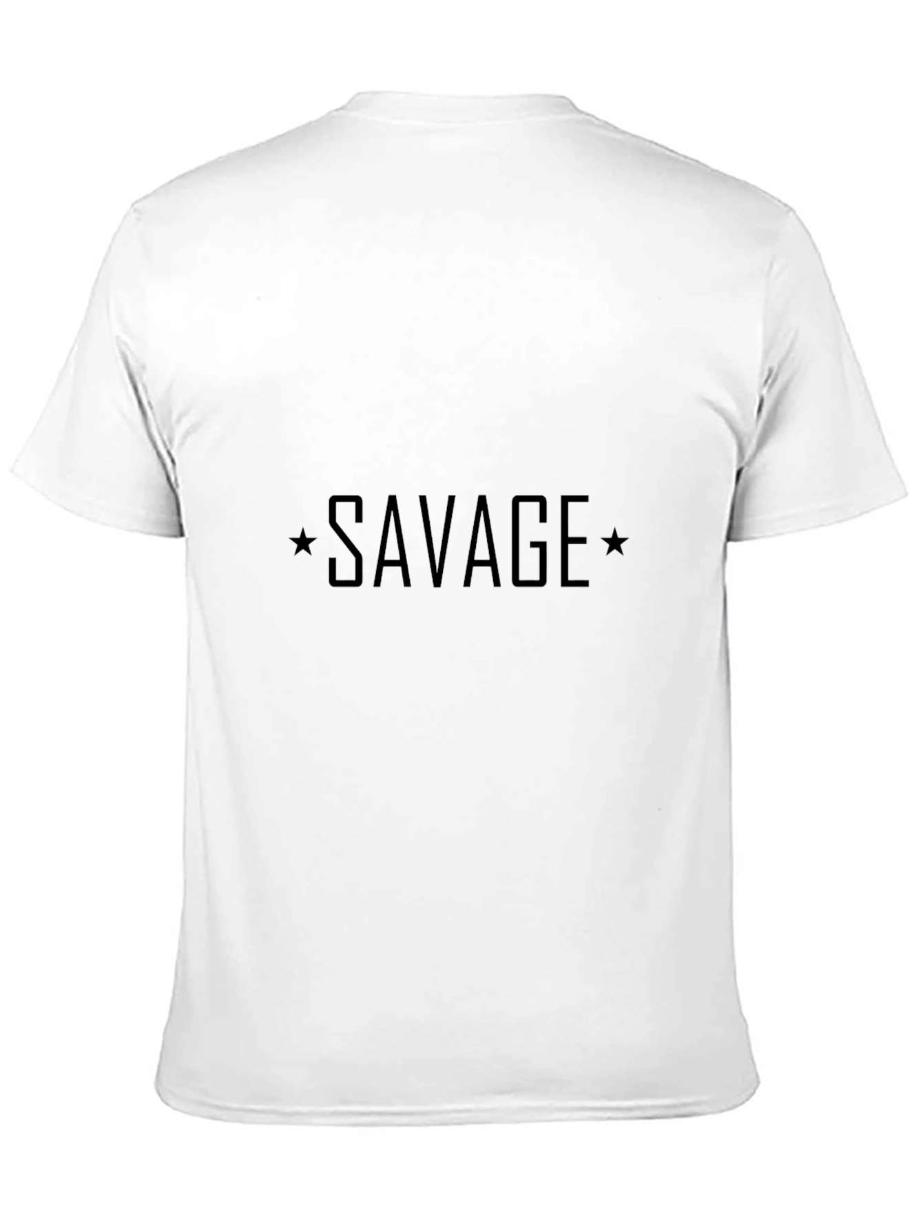 Savage Graphic Print Crew Neck Tee