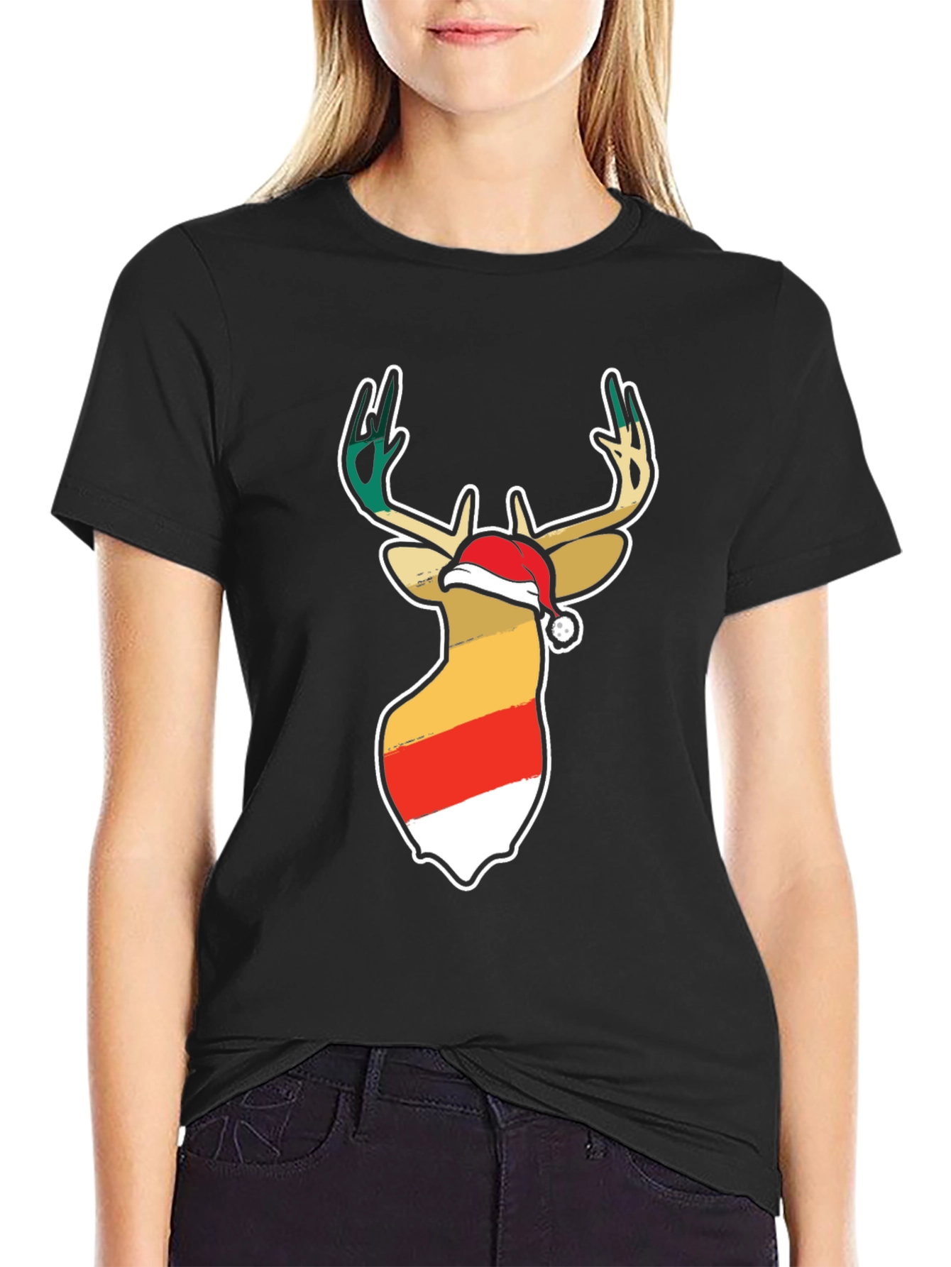 Festive Deer Christmas T-Shirt