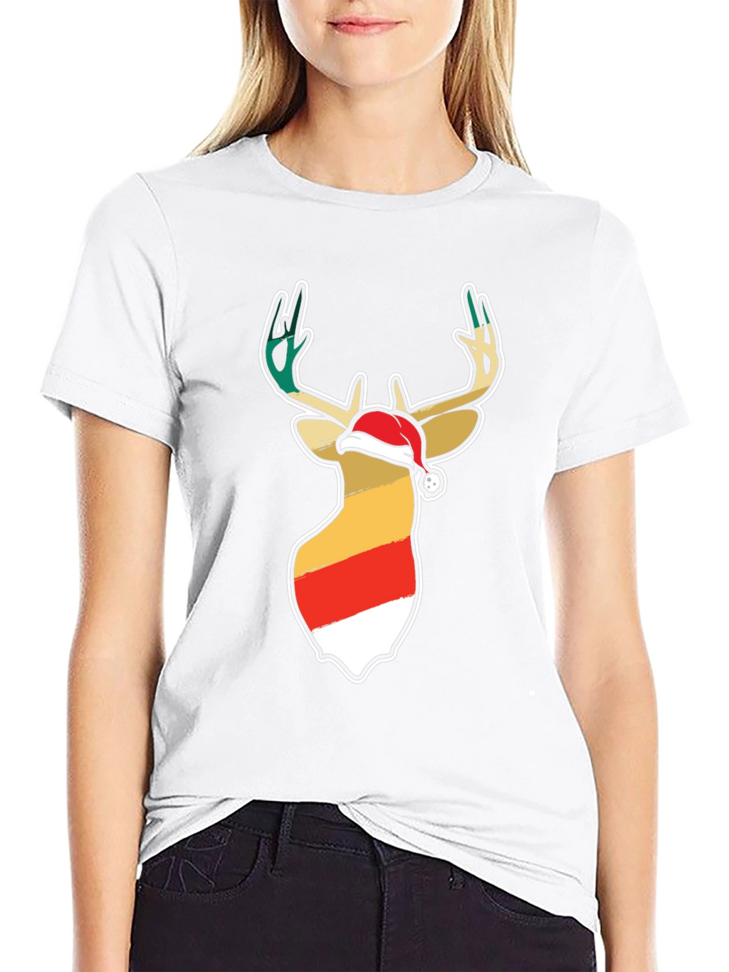 Festive Deer Christmas T-Shirt
