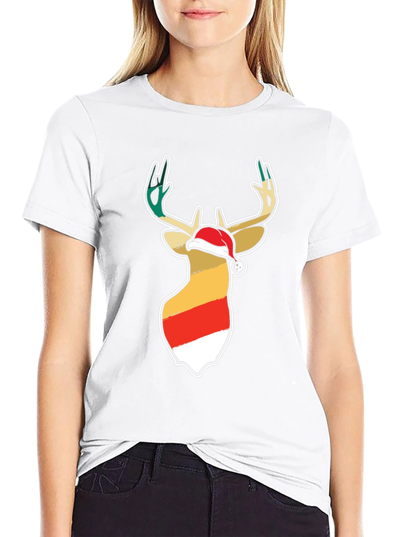Festive Deer Christmas T-Shirt